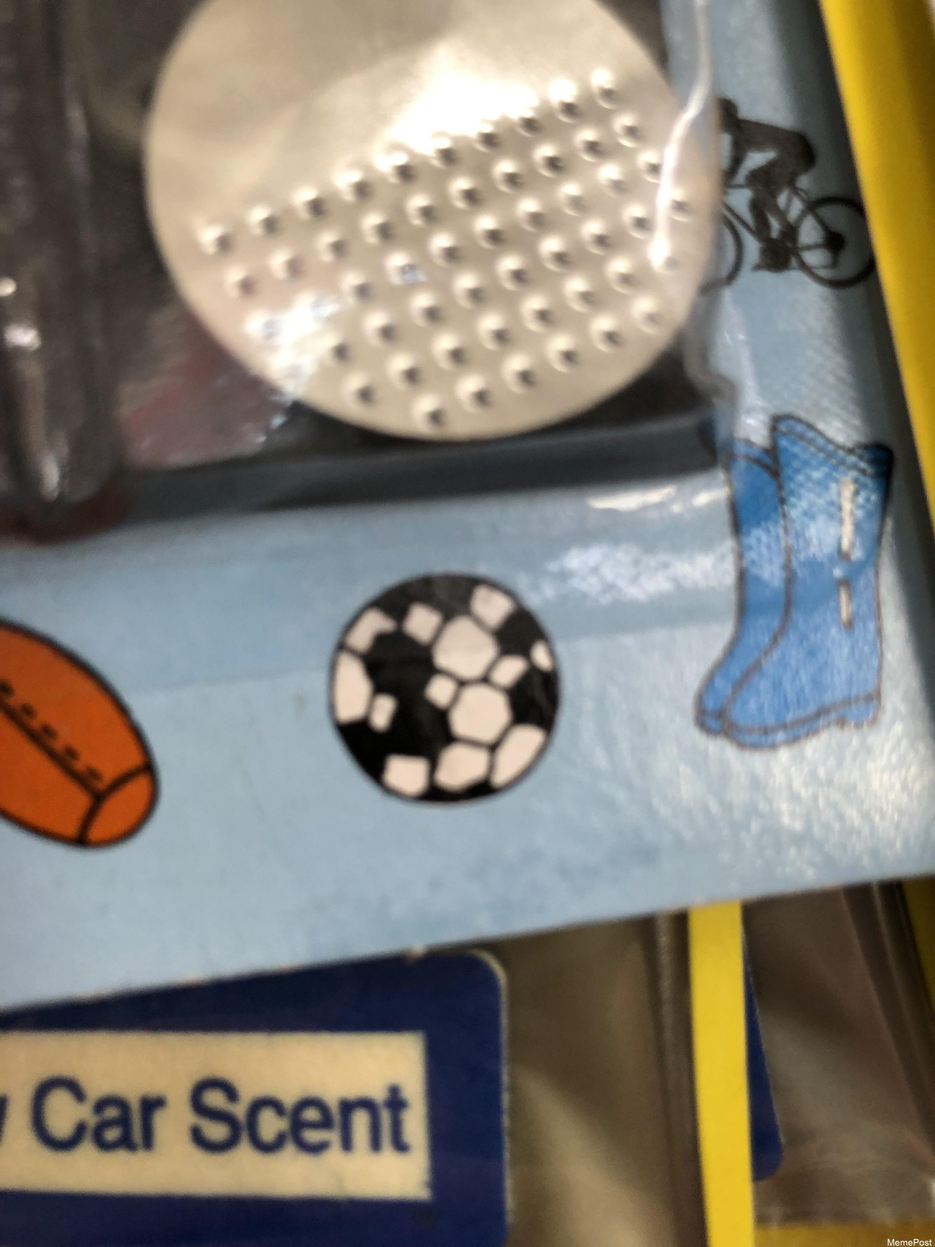 Title: This Drawing of a Soccer Ball on Product Packaging: Creative Design for Sports Merchandise & 